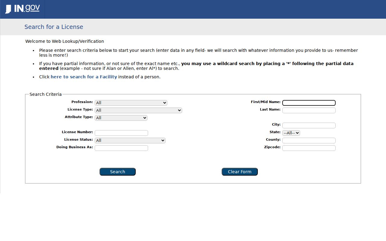 Hobart city directory companion professional license search
