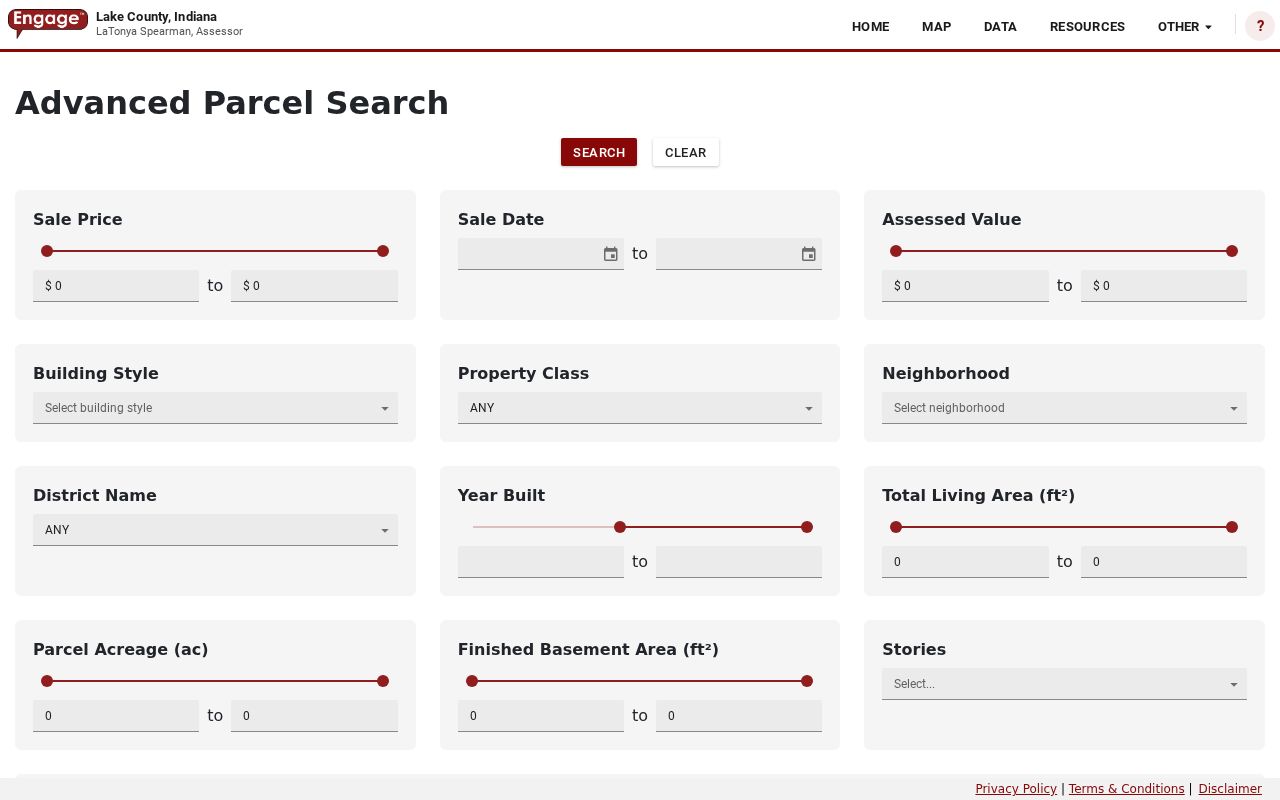 Hobart street directory advanced assessor filters